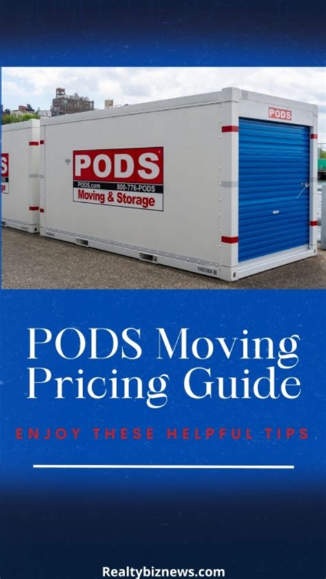 pods moving cost estimate.